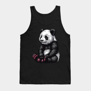 Pixelated Panda Artistry Tank Top